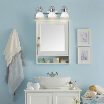 Duncan BCB Three Light Bath Vanity (3602-BA3 CH-WHT)