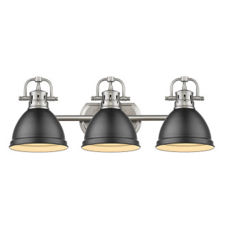 Duncan Three Light Bath Vanity (3602-BA3 PW-BLK)