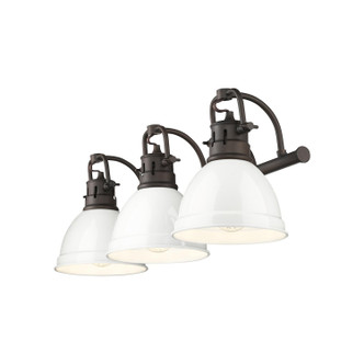 Duncan BCB Three Light Vanity (3602-BA3 RBZ-WH)