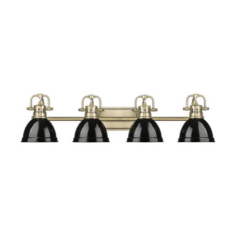 Duncan Four Light Vanity (3602-BA4 AB-BK)