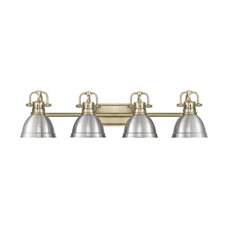 Duncan Four Light Vanity (3602-BA4 AB-PW)