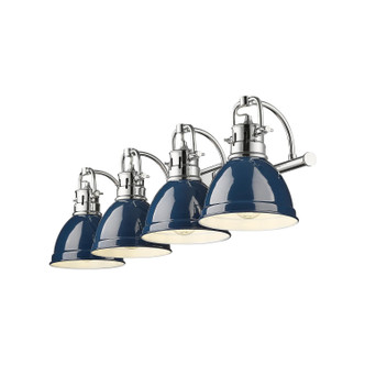 Duncan Four Light Vanity (3602-BA4 CH-NVY)