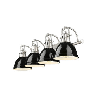 Duncan Four Light Vanity (3602-BA4 PW-BK)