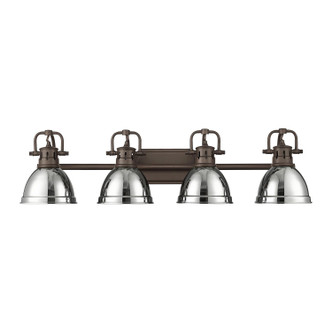 Duncan Four Light Vanity (3602-BA4 RBZ-CH)