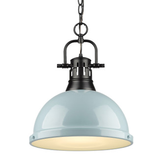 Golden - 3602-L BLK-SF - One Light Pendant - Duncan - Matte Black