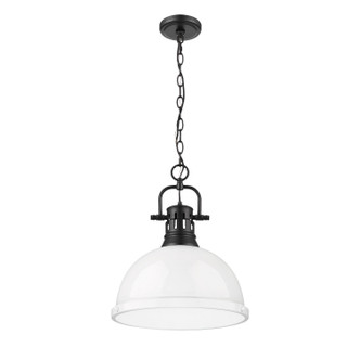 Duncan One Light Pendant (3602-L BLK-WH)
