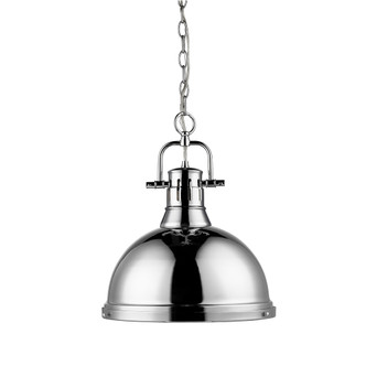 Golden - 3602-L CH-CH - One Light Pendant - Duncan - Chrome