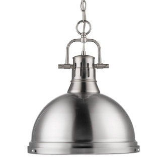 Golden - 3602-L PW-PW - One Light Pendant - Duncan - Pewter