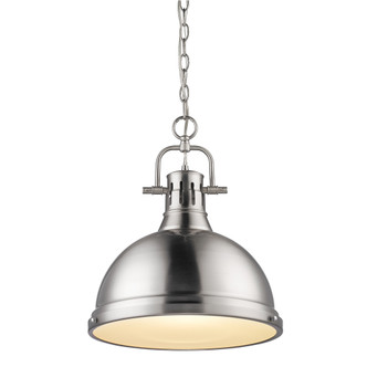 Golden - 3602-L PW-PW - One Light Pendant - Duncan - Pewter