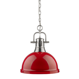 Duncan One Light Pendant (3602-L PW-RD)