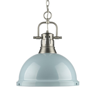 Golden - 3602-L PW-SF - One Light Pendant - Duncan - Pewter