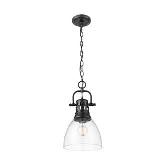 Duncan One Light Pendant (3602-S BLK-CLR)
