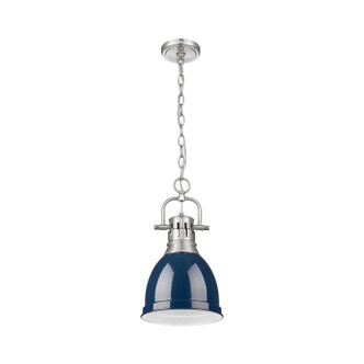 Duncan One Light Pendant (3602-S PW-NVY)