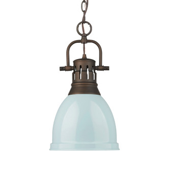 Golden - 3602-S RBZ-SF - One Light Pendant - Duncan - Rubbed Bronze