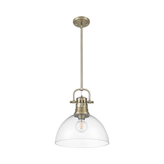 Duncan One Light Pendant (3604-L AB-CLR)