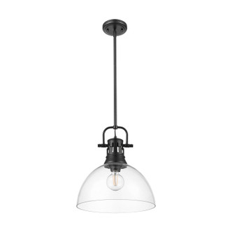 Duncan One Light Pendant (3604-L BLK-CLR)