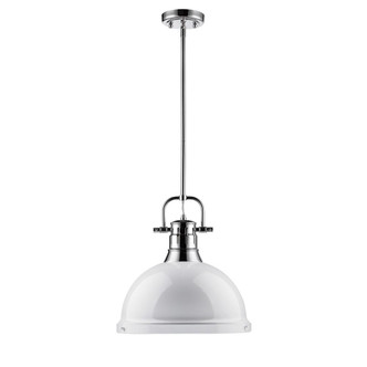 Duncan One Light Pendant (3604-L CH-WH)
