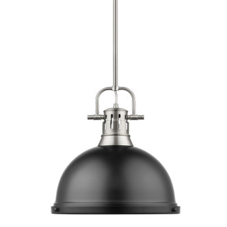 Duncan One Light Pendant (3604-L PW-BLK)