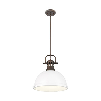 Duncan One Light Pendant (3604-L RBZ-WHT)