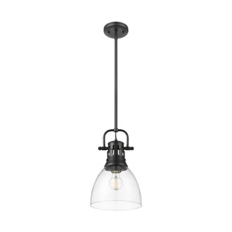 Duncan One Light Pendant (3604-S BLK-CLR)