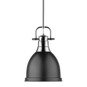 Duncan One Light Pendant (3604-S CH-BLK)