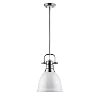Duncan One Light Pendant (3604-S CH-WH)