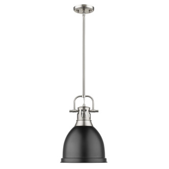 Duncan One Light Pendant (3604-S PW-BLK)