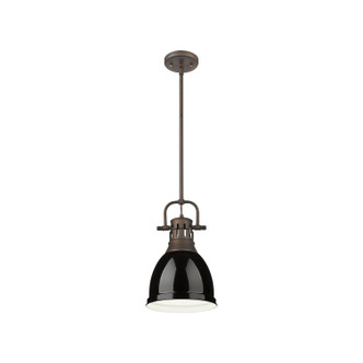 Duncan One Light Pendant (3604-S RBZ-BK)