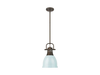 Golden - 3604-S RBZ-SF - One Light Pendant - Duncan - Rubbed Bronze