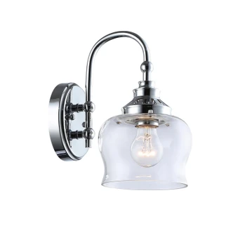Daphne One Light Wall Sconce (3610-1W CH-CLR)
