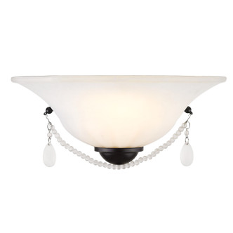 Priscilla One Light Wall Sconce (3719-WSC BLK-OP)