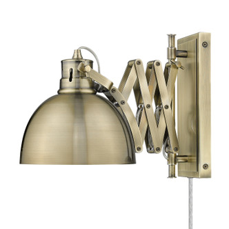 Hawthorn One Light Swing Arm (3824-A1W AB-AB)