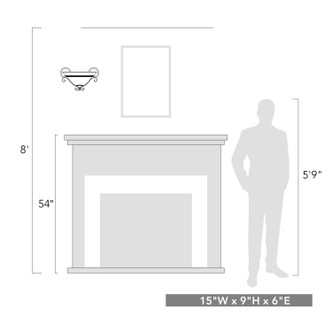 Meridian One Light Wall Sconce (3890-WSC GB)