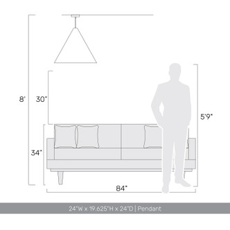 Conique Three Light Pendant (3988-24 LWA)
