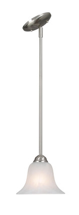 Golden - 4120 PW-MBL - One Light Mini Pendant - Chime - Pewter