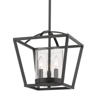 Mercer Three Light Semi-Flush Mount (4309-SF BLK-BLK-SD)