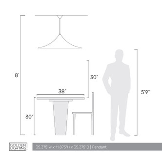Vistara One Light Pendant (4741-35 LA)