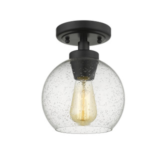 Galveston One Light Flush Mount (4855-FM BLK-SD)