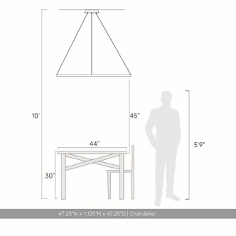 Veritas LED Chandelier (5460-59 SNW)