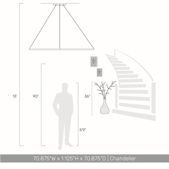 Veritas LED Chandelier (5460-71 DW)
