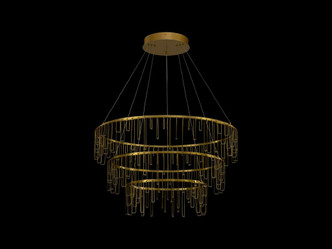 Golden - 5461-32-26-18 SSG - LED Chandelier - Lucerna - Stainless Steel Gold
