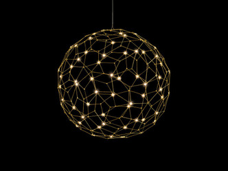 Golden - 5462-24 NBS - LED Pendant - Spheris - Natural Brass Golden - 5462-24 NBS - LED Pendant - Spheris - Natural Brass
