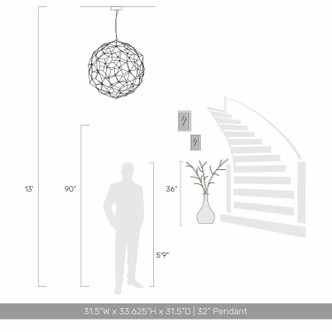 Spheris LED Pendant (5462-32 NBS)