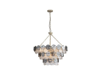 Golden - 6007-27 AGS-SPG - 11 Light Pendant - Cascada - Aegean Silver