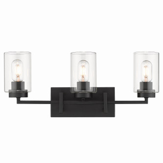 Tribeca Three Light Bath Vanity (6070-BA3 BLK-BLK)