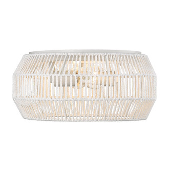 Golden - 6076-FM WHT-WR - Two Light Flush Mount - Marlee - Matte White