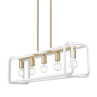 Camden Five Light Linear Pendant (6085-LP BCB-WR)