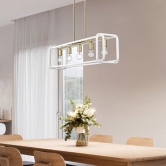 Camden Five Light Linear Pendant (6085-LP BCB-WR)