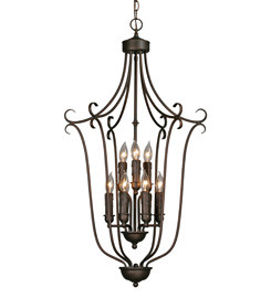 Golden - 6427-9 RBZ - Nine Light Chandelier - Grace - Rubbed Bronze