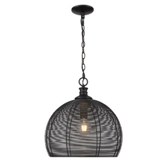 Calypso One Light Pendant (6802-M BLK)